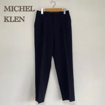 [ MICHEL KLEN ] 슬랙스 센터 프레스 수트 팬츠 크롭