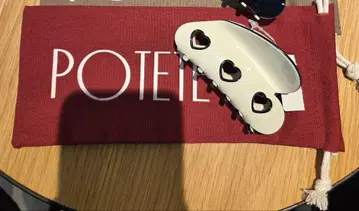POTETE 포테테 3 heart clip white