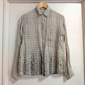 NATURAL VINTAGE GOA 고아 긴팔 셔츠 린넨 린넨 y2k