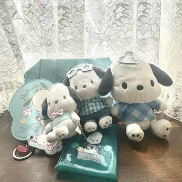 [] 포차코 6세트 / 파우치 거울 키링 클리어 파우치