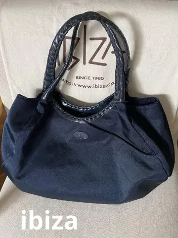 미사용품 IBIZA 이비자 토트백 네이비
