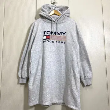 TOMMY JEANS 애슬레틱 로고 후드티 원피스 맨투맨 후디