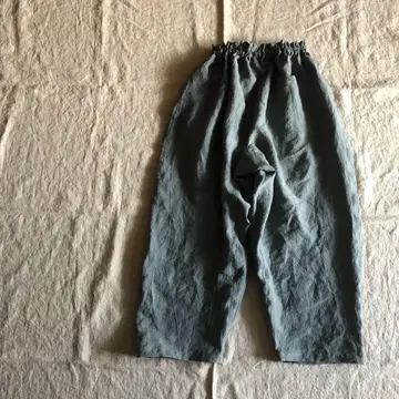 린넨 넉넉 몸빼 녹슨 쪽빛
