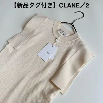 택 포함 새상품 CLANE SQUARE SLEEVE KNIT TOPS 2