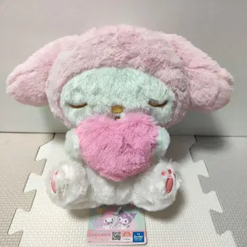 새상품 택 포함 산리오 마이멜로디 쿨쿨BIG 봉제 인형 하트