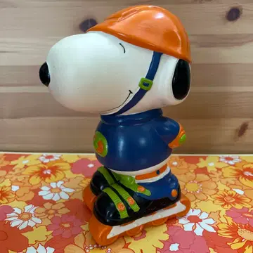 스누피 스케이트보드 큰 피규어 약 23cm