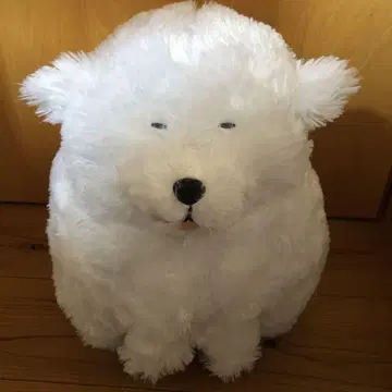 무찌리 그레이트 피레니즈 퍼니페이스 강아지 봉제 인형 화이트