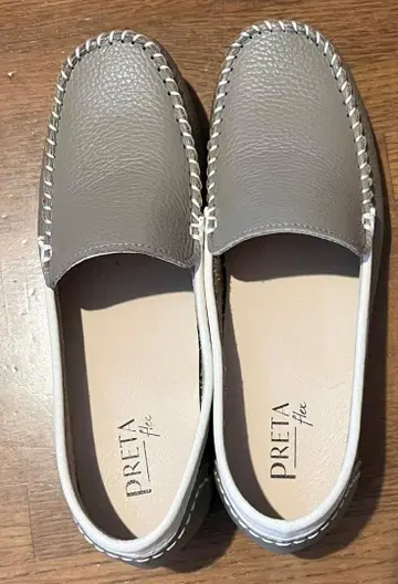 PRETA flex 천연 가죽 모카신 신발