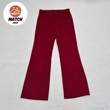 vintage 플레어 팬츠 벨보텀 레드 PALCON 지퍼 Y2K
