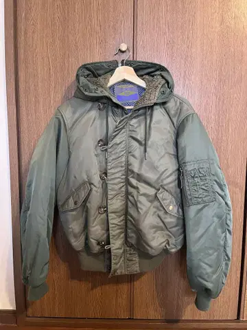 SLY 그린 모즈 코트 후드 부착 MA-1