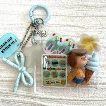 가챠 파우치 PEANUTS Summer 소프트크림