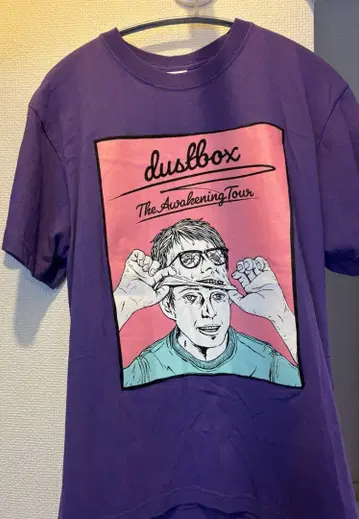 dustbox 투어 T셔츠 보라색 M 사이즈
