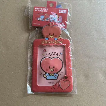 BT21 포토 카드 키링 TATA