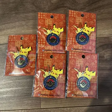 포켓몬 센터 토호쿠R 로고 핀즈 5개 피카츄 빅티니 핀 배지