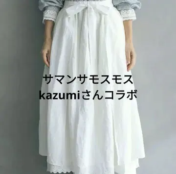 사만사 모스모스 kazumi 에이프런&린넨 스커트의 에이프런만 새상품