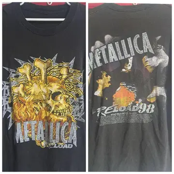 90s 레어 1998년 RELOAD 투어 메탈리카 빈티지 패스헤드