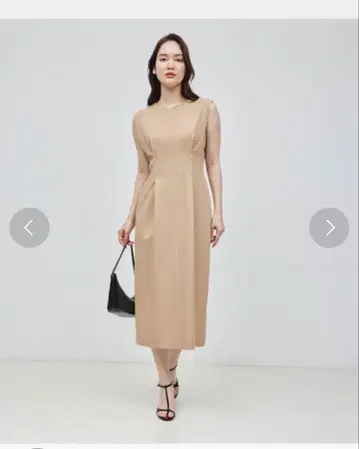 [ ROPE' ] 삭소니 라이크 I라인 원피스 (미사용 새상품)