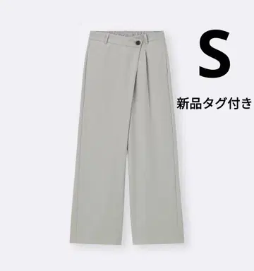 GU [새상품] 랩 슬랙스 베이지 S 팬츠