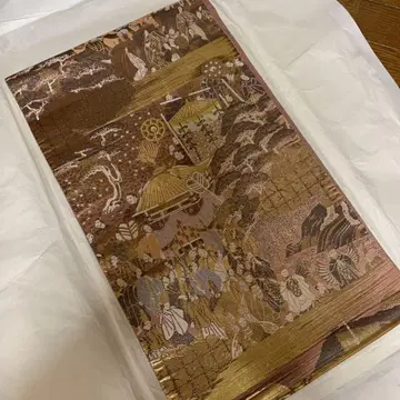 금실 은실 순수 실크 고쇼차 호화 후쿠로 오비