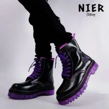 NIER PURPLE x BLACK 부츠 [신장 약 5cmUP]