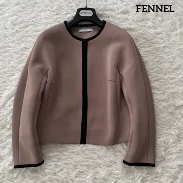 FENNEL 페넬 노카라 자켓 베이지 사이즈 38