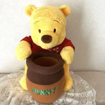 푸우 봉제 인형 수납 허니포트 포함