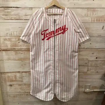 TOMMY JEANS 베이스볼 셔츠 타입 원피스 타미힐피거