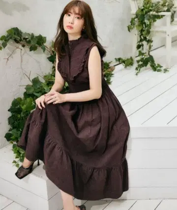 Herlipto Paisley Cotton Lace Long Dress