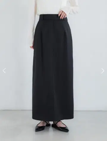 crewre 크루레 백 턱 내로우 스커트 black size3