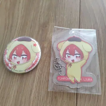 이레귤러스 리우라 폼폼푸딩 캔뱃지 & 키링