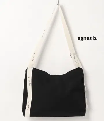 agnes b. 숄더백 캔버스