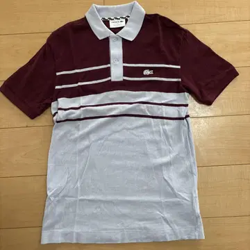 LACOSTE (라코스테) 모노톤 패널 보더 피케 셔츠 M 사이즈
