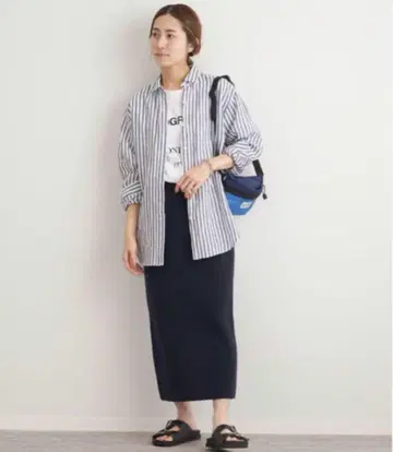 프레임워크 밀라노 리브 타이트 스커트