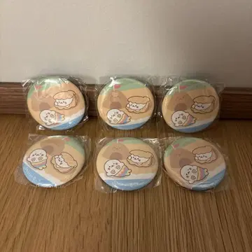 시로탄 푹신 타운 가챠가챠 해변 캔뱃지