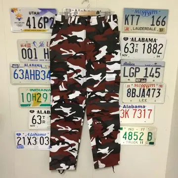 미사용 새상품 ROTHCO 로스코 카고 팬츠 RED CAMO 사이즈 S