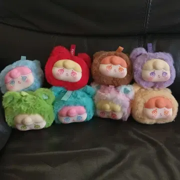 컬러풀 베어 봉제 인형 8개 세트