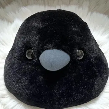[택 포함 새상품] 후쿠후쿠 까마귀 깃털 파닥파닥 점보 봉제 인형