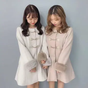 evelyn 비트 A라인 코트 그레이 S