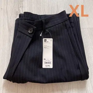[새상품] GU 지유 랩 슬랙스 네이비 XL 사이즈 완판템