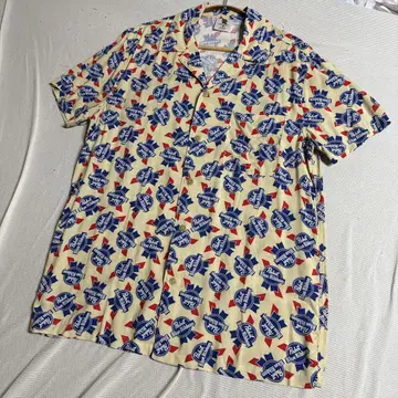 Pabst Blue Ribbon 레이온 셔츠(M) 텐더로인