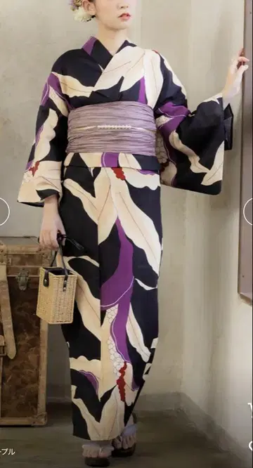 미사용 새상품 고급 유카타 단품