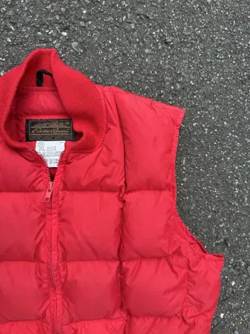 70년대~80년대 Eddie Bauer 레드 다운 베스트 블랙 택