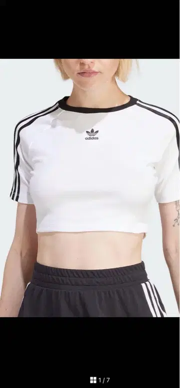 adidas 크롭 T셔츠 X L