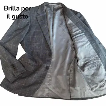 새상품급 Brilla per il gusto 테일러드 자켓 글렌체크