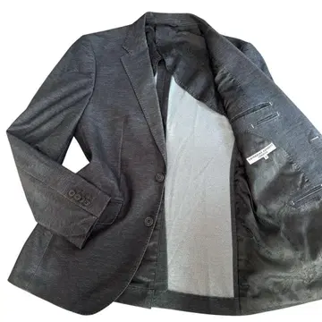 새상품급 캐서린 햄넷 런던 테일러드 자켓 데님 스타일 스트레치