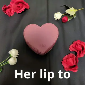 Her lip to 하립투 하트 모양 파우치 한정판 카와이