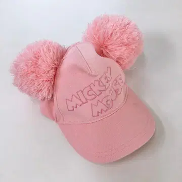 TDL 구매 폼폼 귀도리 모자 화이트 미키 새상품급 디즈니 코디