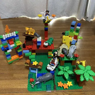 LEGO 레고 듀플로 사파리 파크 플레이 박스 150피스 기초판 (그린)