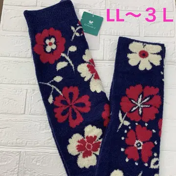 와코루 모() 팬티 LL~3L 꽃무늬 네이비