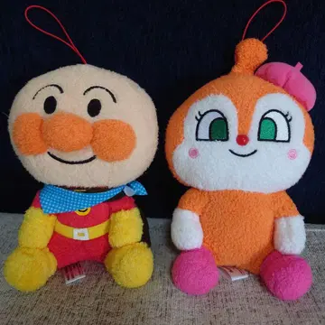 호빵맨 짤랑이 봉제 인형 세트